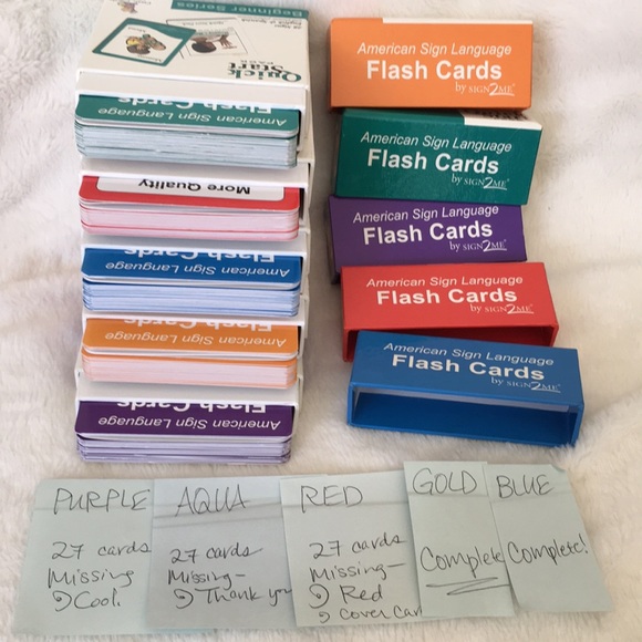 American Sign Language Flash Cards by SIGN2ME (Set of 5 items) - Picture 11 of 11